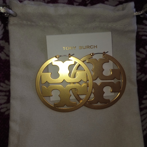 Tory Burch Jewelry - Tory Burch Icon Hoop Earrings NWOT